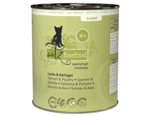 Catz Finefood Classic N.05 Łosoś i drób puszka 800g