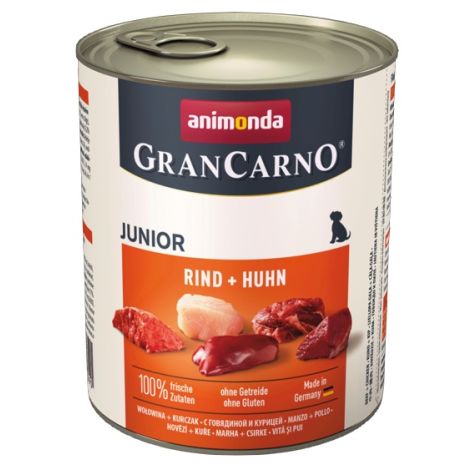 Animonda GranCarno Original Junior Rind Huhn Wołowina + Kurczak puszka 800g - 2