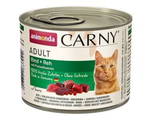 Animonda Carny Adult Wołowina, Dziczyzna + Borówka puszka 200g