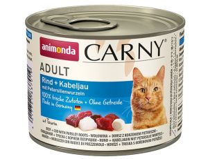 Animonda Carny Adult Wołowina, Dorsz + Korzeń pietruszki puszka 200g
