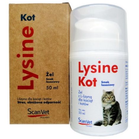 ScanVet Lysine kot żel - preparat z L-lizyną dla kotów i kociąt żel 50ml