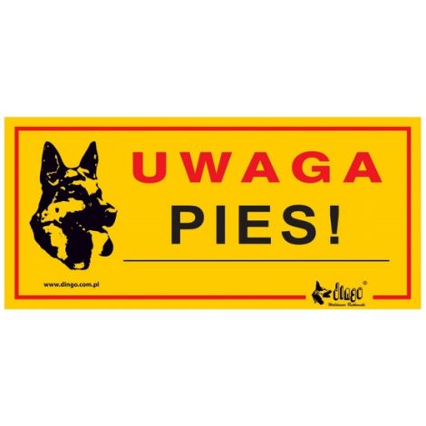 Dingo Tabliczka ostrzegawcza "Uwaga pies!"