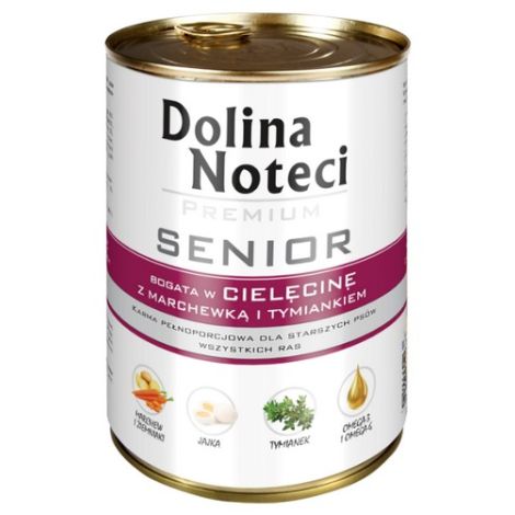 Dolina Noteci Premium Pies Senior Cielęcina puszka 400g - 2