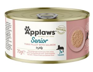 Applaws puszka dla kota Senior tuńczyk & łosoś 70g