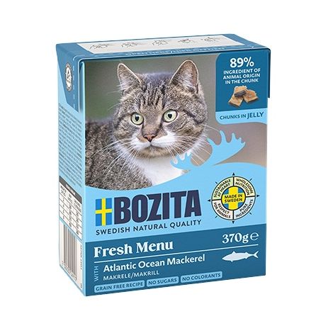 Bozita z Makrelą kawałki w galaretce kartonik 370g