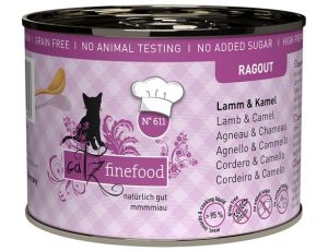 Catz Finefood Ragout N.611 Jagnięcina i Wielbłąd puszka 190g
