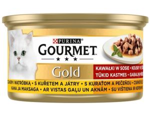 Gourmet Gold Kurczak i wątróbka w sosie 85g