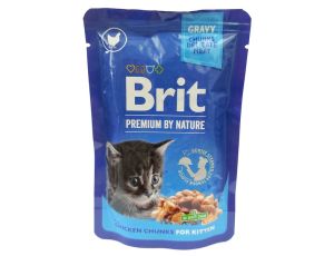 Brit Premium Cat Kitten Kurczak saszetka 100g