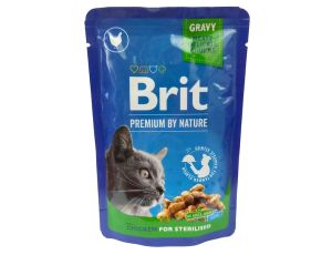 Brit Premium Cat Adult Kurczak Sterilised saszetka 100g