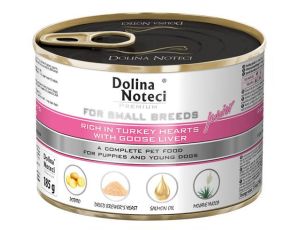 Dolina Noteci Premium Pies Mały Junior serca indyka i wątróbka z gęsi 185g