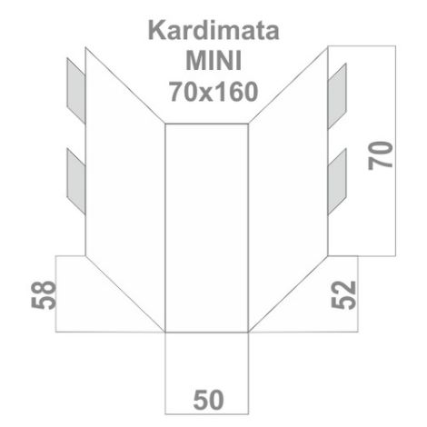 Kardiff Anti Slip Mini 1/2 Mata samochodowa na połowę tylnego fotela granatowa - 6