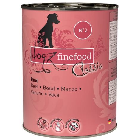 Dogz Finefood Classic N.02 Wołowina puszka 400g