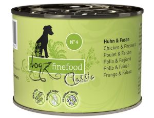 Dogz Finefood Classic N.04 Kurczak i bażant puszka 200g