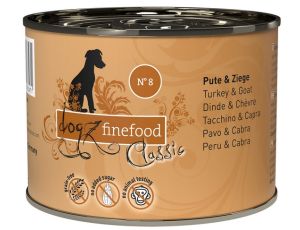 Dogz Finefood Classic N.08 Indyk i koza puszka 200g