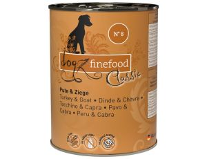 Dogz Finefood Classic N.08 Indyk i koza puszka 400g