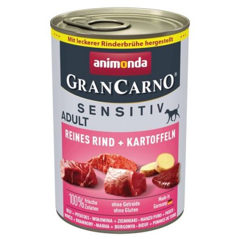 Animonda GranCarno Sensitiv Wołowina + ziemniaki puszka 400g