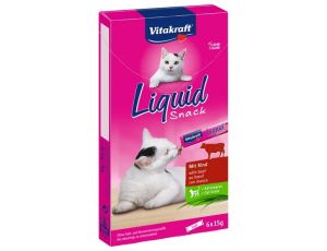 Vitakraft Cat Liquid-Snack z Wołowiną 6x15g [23521]
