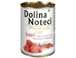 Dolina Noteci Premium Pies Pure Wołowina i ryż puszka 400g