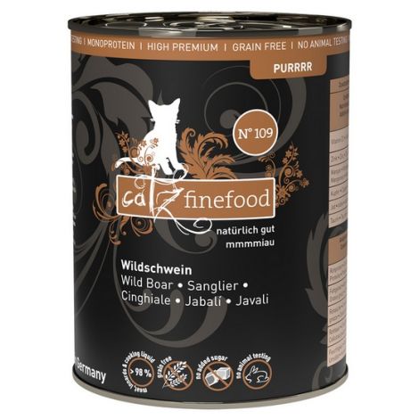 Catz Finefood Purrrr N.109 Dzik puszka 400g