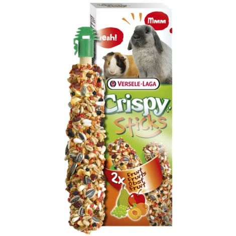 Versele-Laga Crispy Sticks Rabbit & Guinea Pig Fruits - kolby dla królików i świnek z owocami 110g - 2