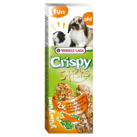 Versele-Laga Crispy Sticks Rabbit & Guinea Pig Carrot - kolby dla królików i świnek z marchewką 110g