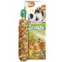 Versele-Laga Crispy Sticks Rabbit & Guinea Pig Carrot - kolby dla królików i świnek z marchewką 110g - 2