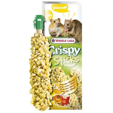 Versele-Laga Crispy Sticks Hamster & Rat Popcorn & Honey - kolby dla chomików i szczurów z popcornem i miodem 110g - 2