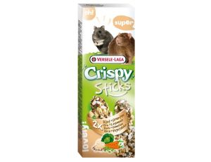 Versele-Laga Crispy Sticks Hamster & Rat Rice & Vegetables - kolby dla chomików i szczurów z ryżem i warzywami 110g