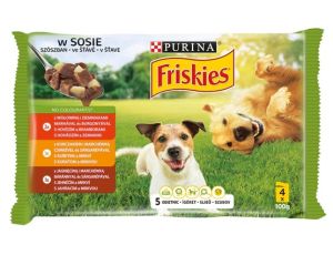 Friskies Dog Adult saszetki 4x100g