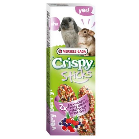 Versele-Laga Crispy Sticks Rabbit & Chinchilla Forest Fruits - kolby dla królików i szynszyli z leśnymi owocami 110g