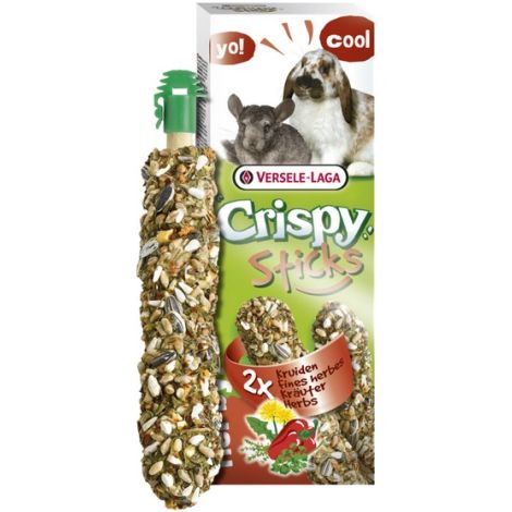 Versele-Laga Crispy Sticks Rabbit & Chinchilla Herbs - kolby dla królików i szynszyli z ziołami 110g - 2