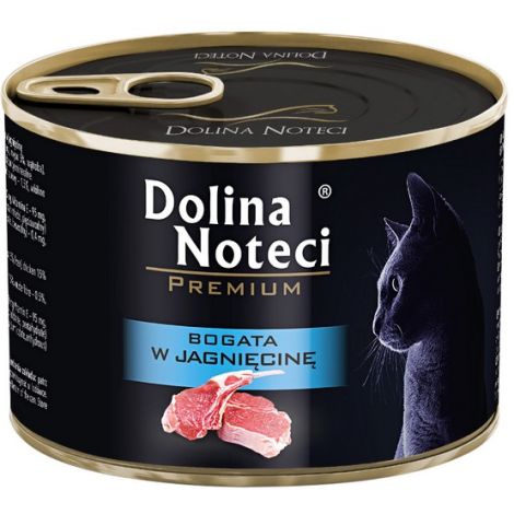 Dolina Noteci Premium Kot Bogata w jagnięcinę puszka 185g