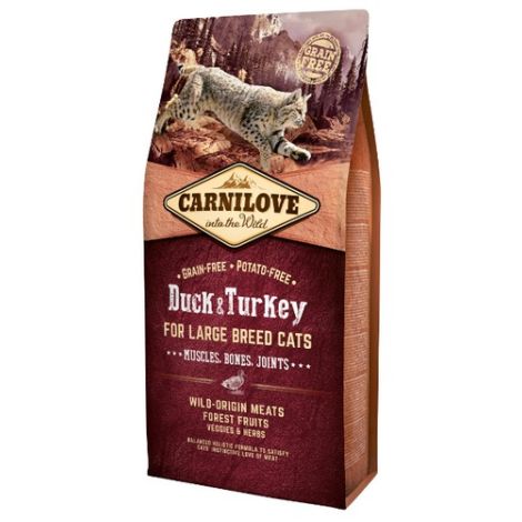 Carnilove Cat Duck & Turkey for Large Breed - kaczka i indyk 6kg