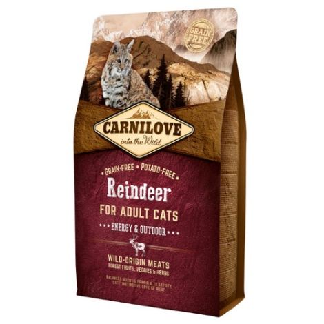 Carnilove Cat Reindeer Energy & Outdoor - renifer 2kg