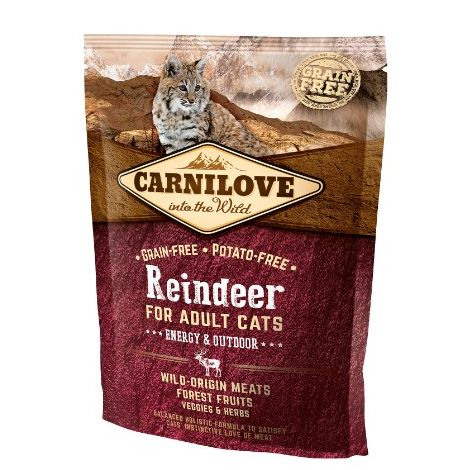 Carnilove Cat Reindeer Energy & Outdoor - renifer 400g