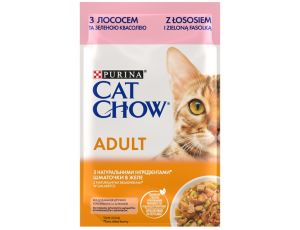 Purina Cat Chow Łosoś i zielona fasolka saszetka 85g