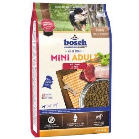 Bosch Mini Adult Lamm & Reis - Jagnięcina i ryż 3kg