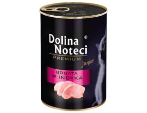 Dolina Noteci Premium Kot Junior Bogata w indyka puszka 400g