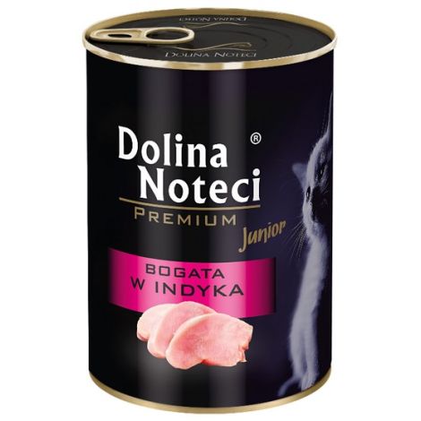 Dolina Noteci Premium Kot Junior Bogata w indyka puszka 400g