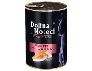 Dolina Noteci Premium Kot Bogata w łososia puszka 400g