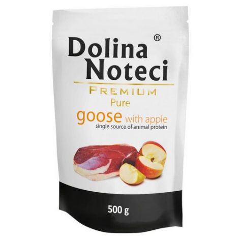 Dolina Noteci Premium Pies Pure Gęś i jabłko saszetka 500g