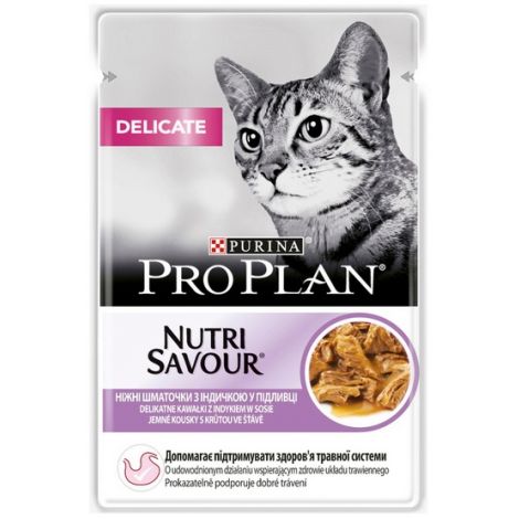 Purina Pro Plan Cat Delicate indyk saszetka 85g - 2