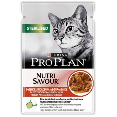 Purina Pro Plan Cat Sterilised wołowina saszetka 85g - 2