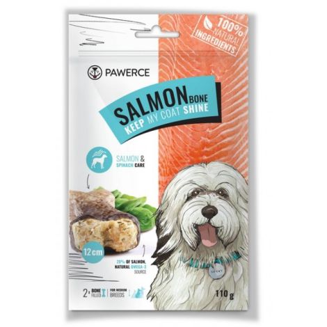 Pawerce Salmon Bone Medium Breeds 2szt/op 110g/12cm