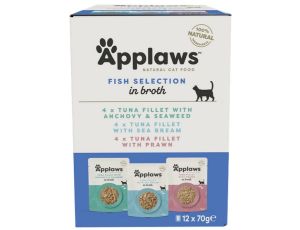 Applaws saszetki dla kota Fish Selection Multi Pack 12x70g