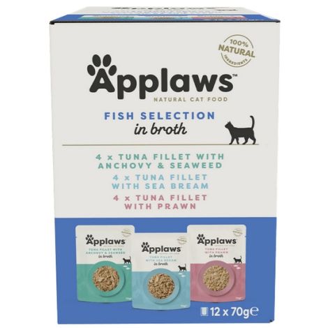 Applaws saszetki dla kota Fish Selection Multi Pack 12x70g