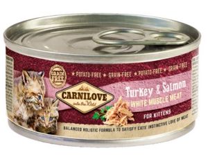 Carnilove Cat Salmon & Turkey for Kittens - łosoś i indyk puszka 100g