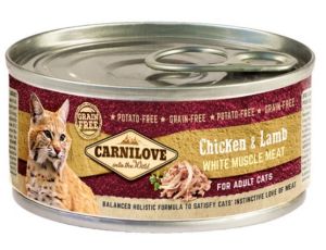 Carnilove Cat Chicken & Lamb - kurczak i jagnięcina puszka 100g