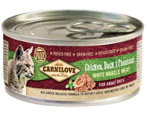 Carnilove Cat Chicken, Duck & Pheasant - kurczak, kaczka i bażant puszka 100g