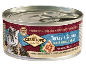 Carnilove Cat Turkey & Salmon - indyk i łosoś puszka 100g